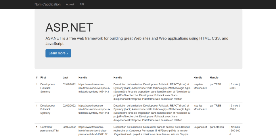 interface ASP .NET